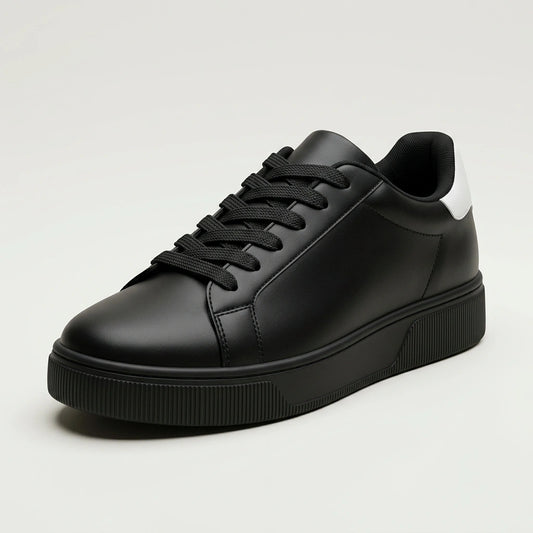 Street Sneaker in Vegan Leather – Black – 01 Hero