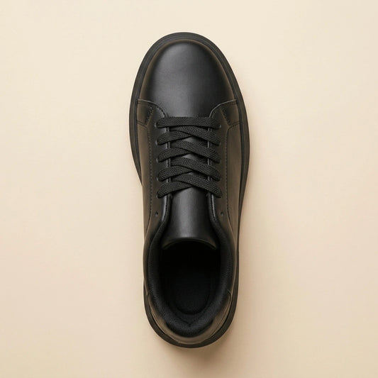 Street Sneaker in Vegan Leather – Black – 03 Top