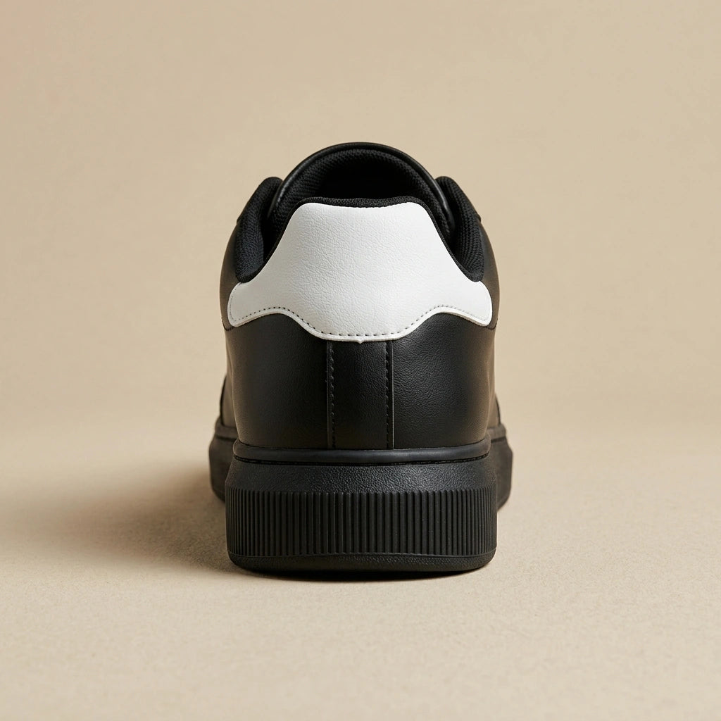 Street Sneaker in Vegan Leather – Black – 04 Back