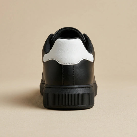 Street Sneaker in Vegan Leather – Black – 04 Back