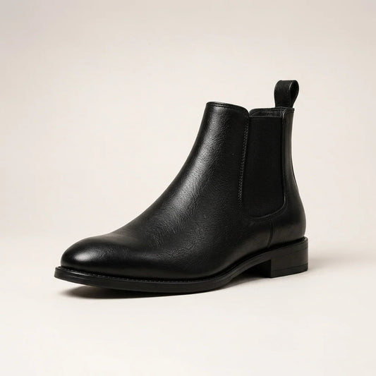 Chelsea Boot in Genuine Leather – Black – 01 Hero