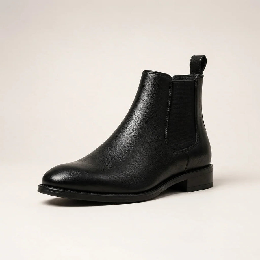 Chelsea Boot in Genuine Leather – Black – 01 Hero