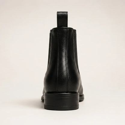 Chelsea Boot in Genuine Leather – Black – 04 Back