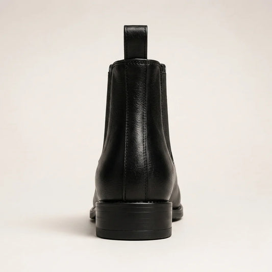 Chelsea Boot in Genuine Leather – Black – 04 Back