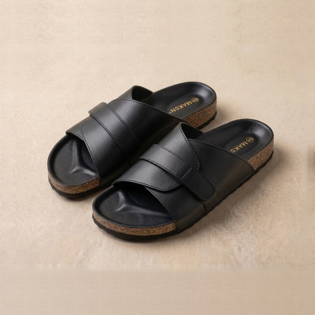 Vibe Criss-Cross Slide Sandals