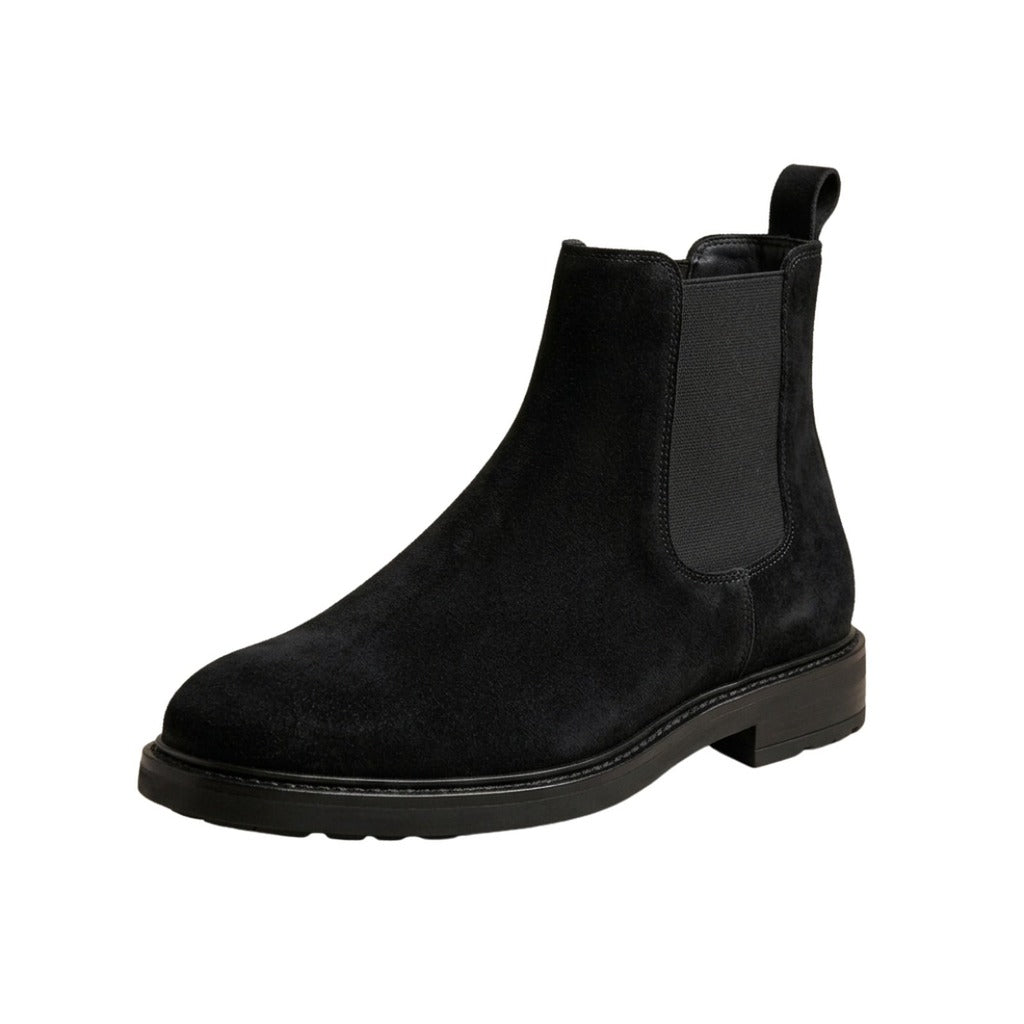 Elegant Suede Chelsea Boots (Rounded Toe) Front View