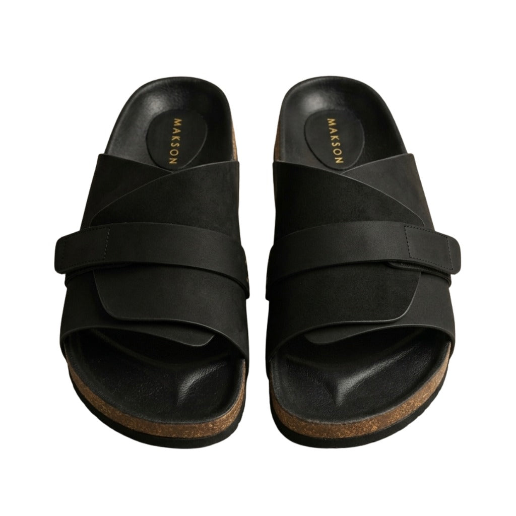 Vibe Criss-Cross Slide Sandals Front View
